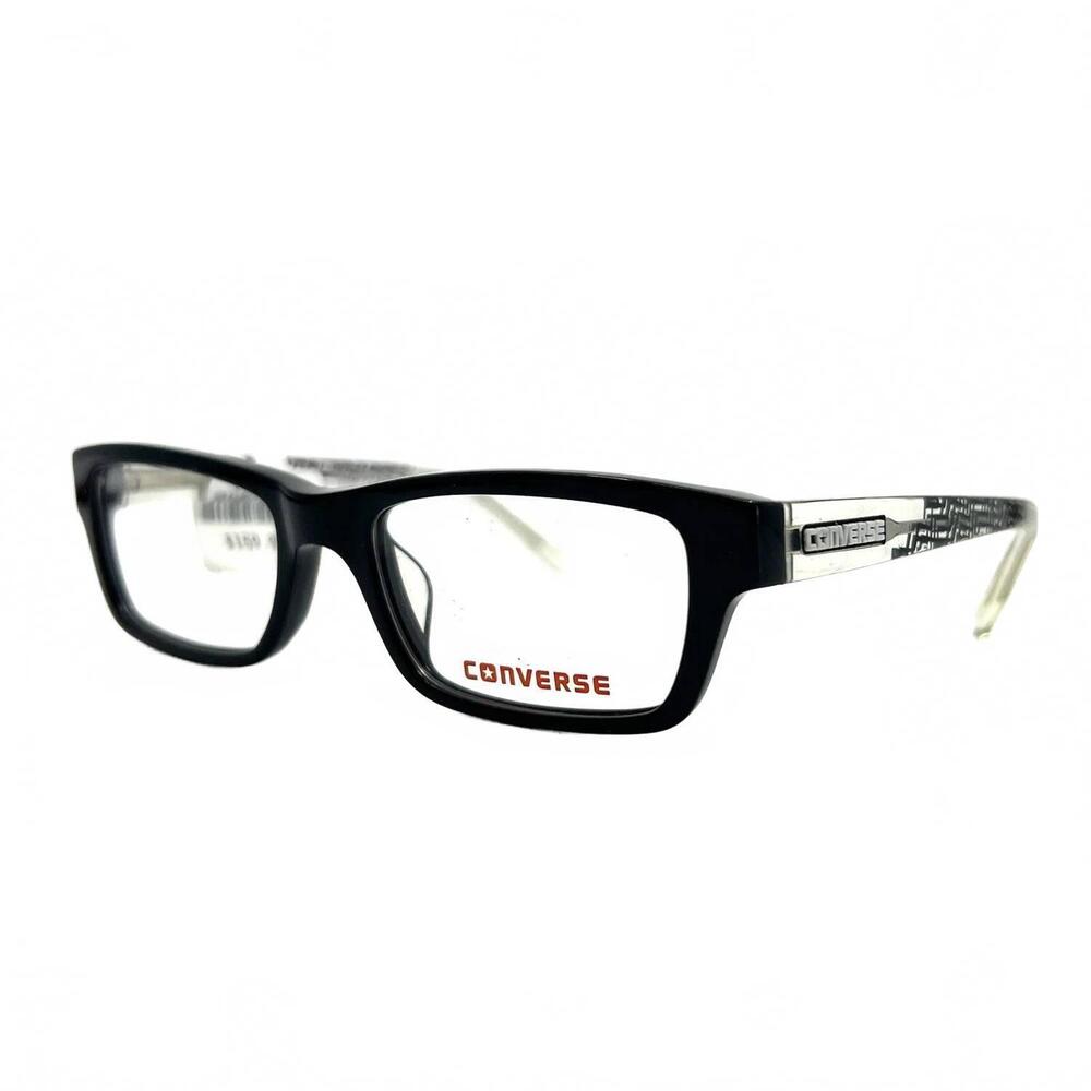 NEW CONVERSE boys a079 eyeglasses in black/clear